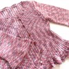 『世界の編み物』から、編み物教室で初めて編んだ春夏用のカーディガン