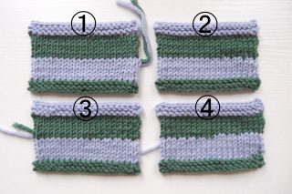 棒針編みで糸を替えるとき、後で糸端の処理をせずに済む方法  (糸の付け方考察 part 2）