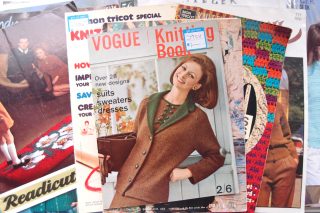 イギリスで集めてきたヴィンテージのパターン（編み図）50年代～90年代まで色々あります！