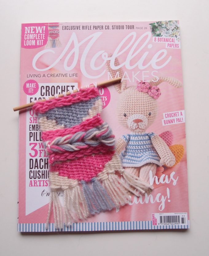 イギリスのクラフト雑誌の付録で、Weaving（織り物）を織ってみました