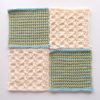 【フェリシモ】『アフガン編みのサンプラーの会』3回目。プレーン編みの新しい模様に挑戦！