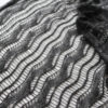 【Ravelry】アルパカ100％のリサイクル毛糸で "Liquid Silver" と言うショールを編みました