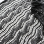 【Ravelry】アルパカ100％のリサイクル毛糸で “Liquid Silver” と言うショールを編みました