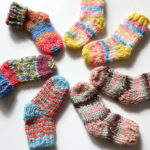 【動画あり】ミニ靴下の編み方（ドイツ式引き返し編みのかかと・棒針編み）